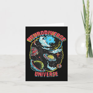 Tarjeta Neurodiverso Universo Neurodiversidad Abrazo Adhd
