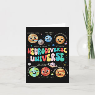 Tarjeta Neurodiverso Universo Neurodiversidad Autismo Awar