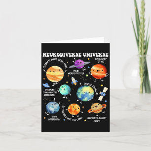 Tarjeta Neurodiverso Universo Neurodiversidad Autismo Awar