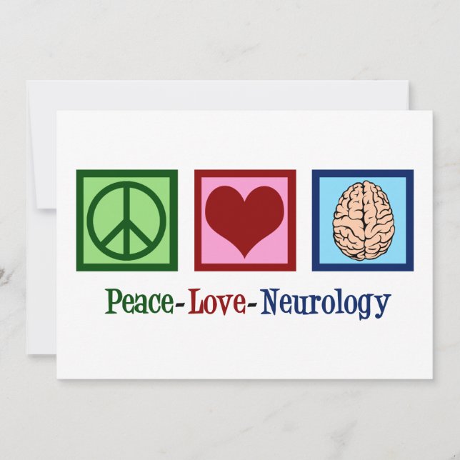 Tarjeta Neurología de amor por la paz (Anverso)