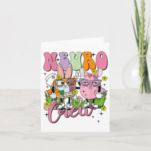 Tarjeta Neurología de Pascua Neuro Enfermera Neuro Crew Ne