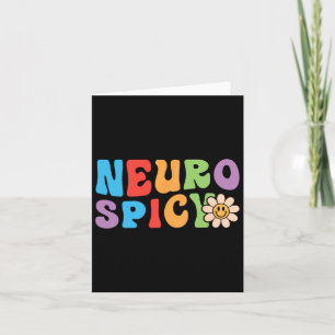 Tarjeta Neurospicacia Groovy - Autismo De Adhd Neurodiverg