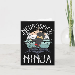 Tarjeta Neurospicoy Ninja Autism Awareness Neurodiversas A