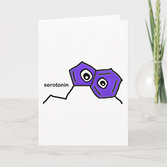 Tarjeta Neurotransmisor de serotonina (Anverso)
