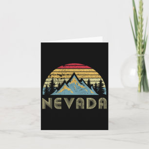 Tarjeta Nevada Tee - Montañas Retro Vintage