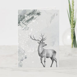 Tarjeta Nevada Watercolor Pacífico Deer