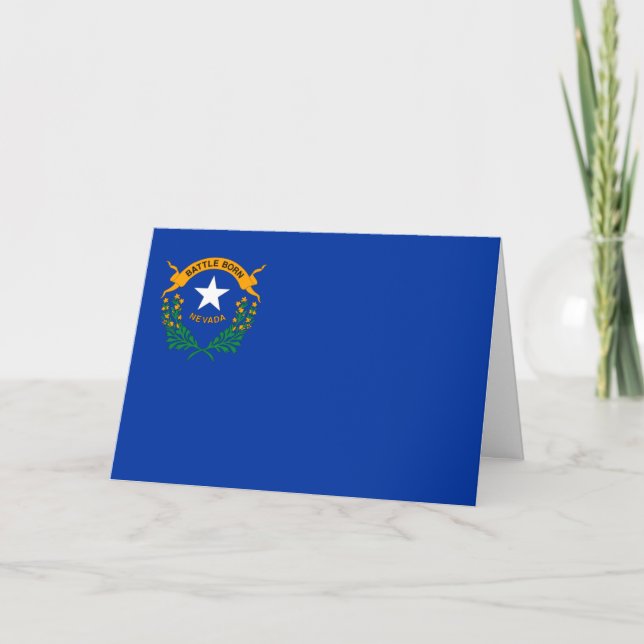 Tarjeta Nevadan Flag, Flag of Nevada (Anverso)