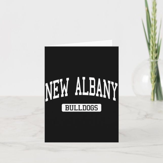 Tarjeta New Albany High School Hs New Albany In Varsity Sr (Anverso)