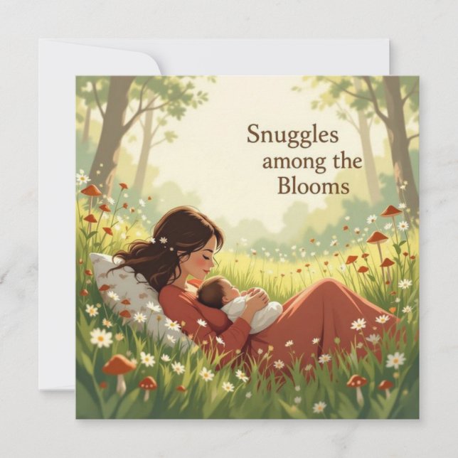 Tarjeta New baby card for mom warm heartfelt message  (Anverso)