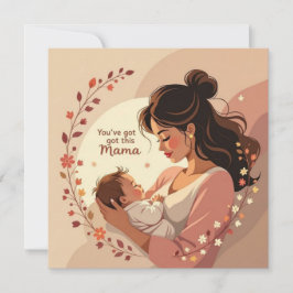 Tarjeta New baby card for mom warm heartfelt message 