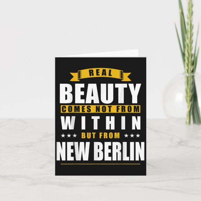 Tarjeta New Berlin - Funny D City Gift  (Anverso)