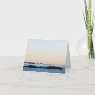 Tarjeta New Day Gardens Notecard - Amanecer pacífico en Al