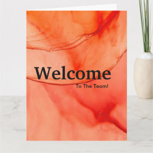 Tarjeta New Employee Welcome Watercolor Card