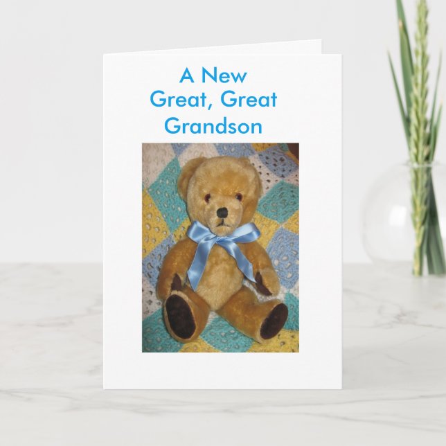 Tarjeta New Great, Great Grandson card (Anverso)