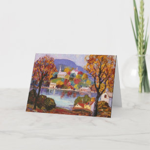 Tarjeta New Hope, Bucks County, arte fino,