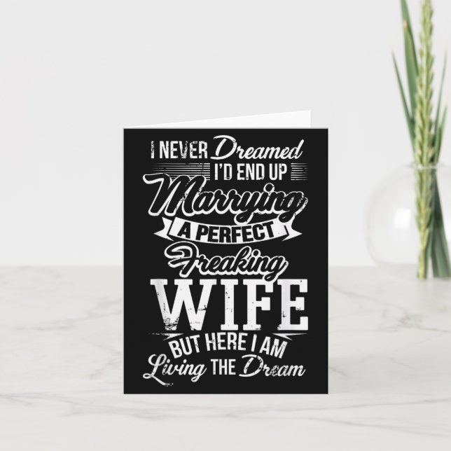 Tarjeta New Husband Wedding Anniversary Couple Hubby Gift  (Anverso)