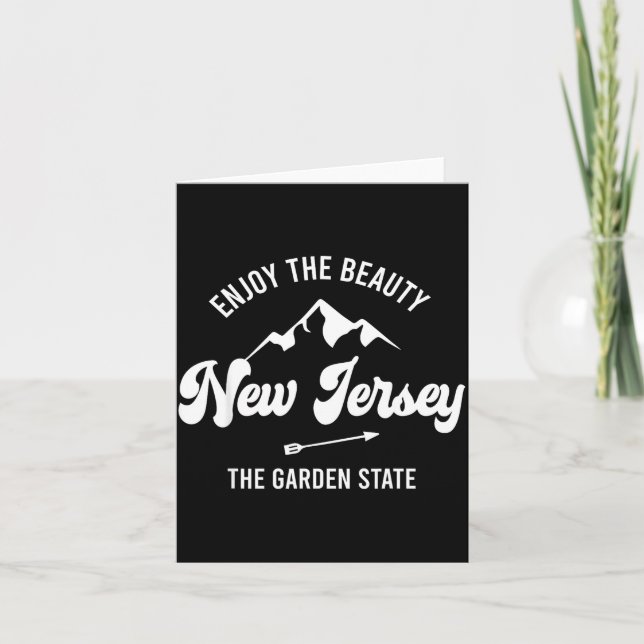 Tarjeta New Jersey - The Garden State - Enjoy The Beauty  (Anverso)