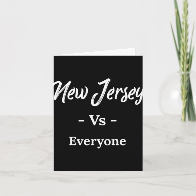 Tarjeta New Jersey Vs Everyone  (Anverso)
