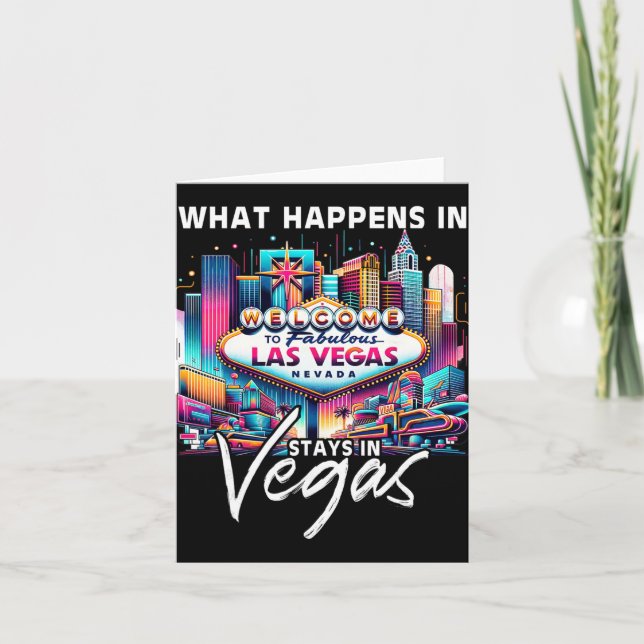 Tarjeta New Las Vegas Love Baby For Holidays In Las Vegas  (Anverso)