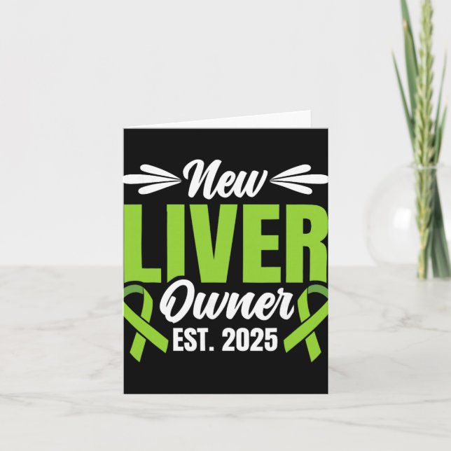 Tarjeta New Liver Owner Est. 2025 - Liver Transplant Recie (Anverso)