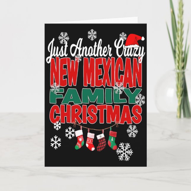 Tarjeta New Mexico Xmas Another Crazy New Mexican Family C (Anverso)