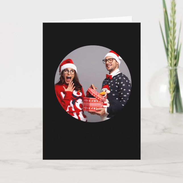 Tarjeta New Parents 2025 Christmas Photo T Shirt  (Anverso)