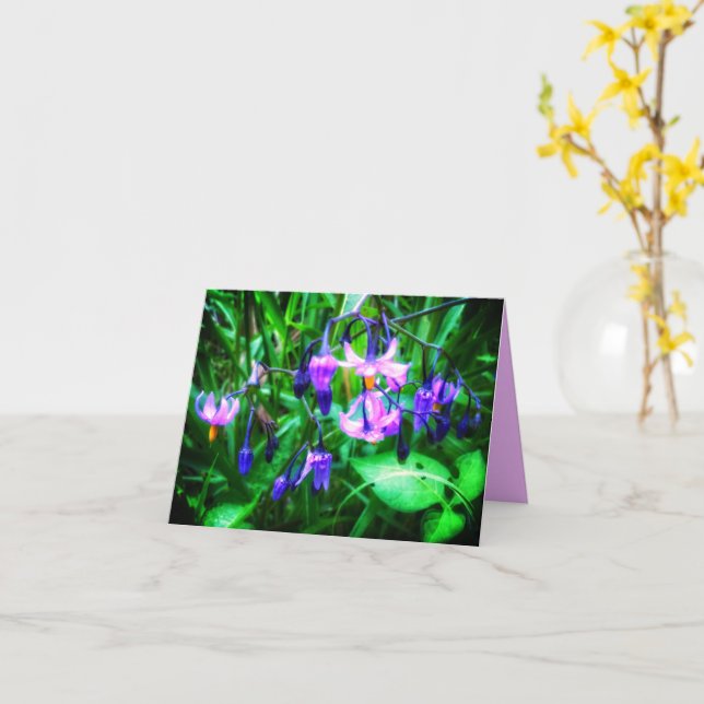 TARJETA NEW! WETLAND WILDFLOWERS GREETING CARD (flor amarilla)