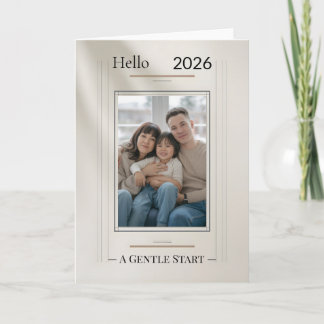 Tarjeta New Year Family Photo Card
