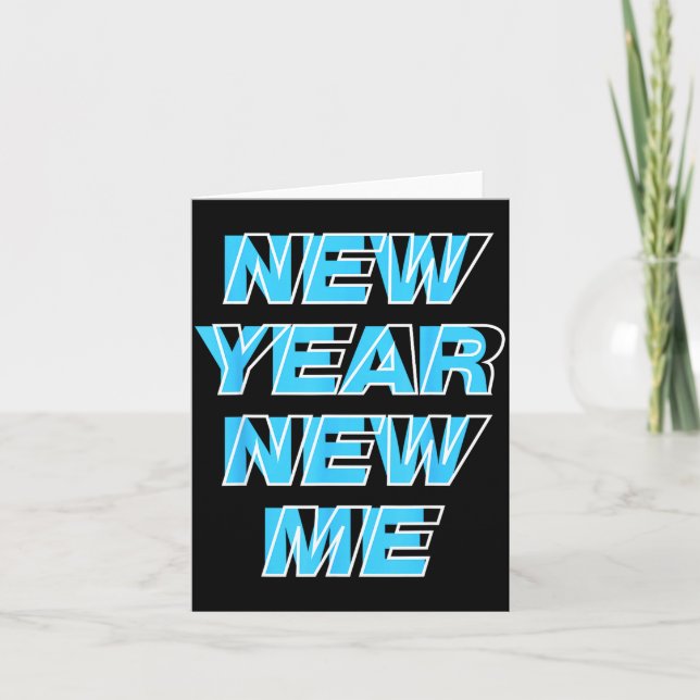 Tarjeta New Year New Me  (Anverso)