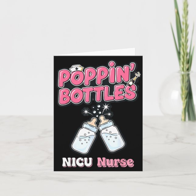 Tarjeta New Years Shirt, Nurse Png Bottles For The New Yea (Anverso)