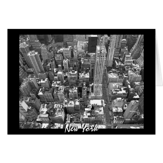 Tarjeta New York Card Cityscape New York Souvenir  (Anverso (Horizontal))