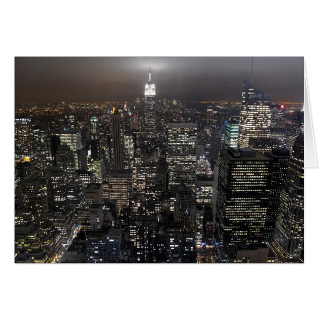 Tarjeta New York Card Cityscape New York Souvenir  (Anverso (Horizontal))