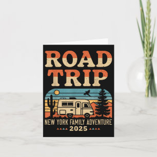 Tarjeta New York Family Adventure Rv Camping Travel Road T