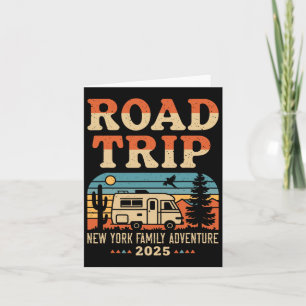 Tarjeta New York Family Adventure Rv Camping Travel Road T