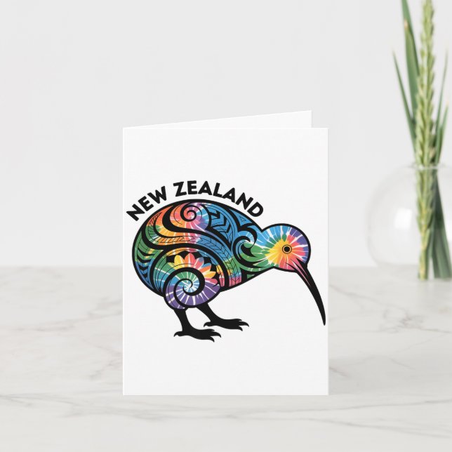 Tarjeta New Zealand Kiwi Bird  (Anverso)