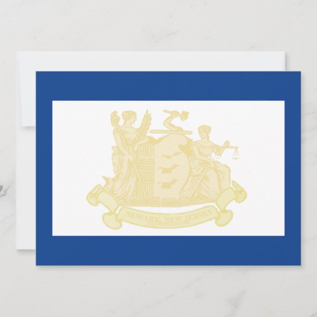 Tarjeta Newark (New Jersey) City Flag (Anverso)