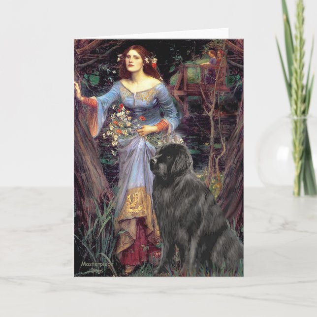 Tarjeta Newfie 1 - Ophelia en los bosques (Anverso)