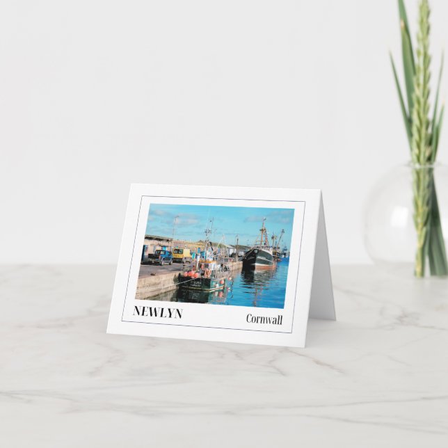 Tarjeta Newlyn, Cornualles (Anverso)