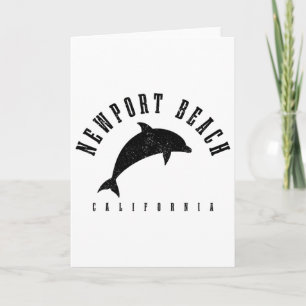 Tarjeta Newport Beach California Ca Vacaciones de delfines