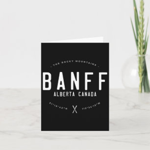 Tarjeta Nff Alberta Canadá Gráfico Distorsionado Esquí Vin