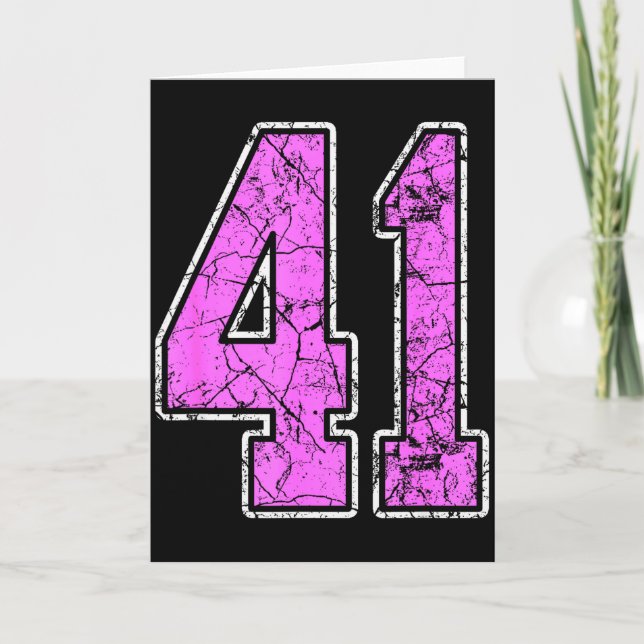 Tarjeta Nge Nk And Nk Number 41 Jersey Player Uniform #41  (Anverso)