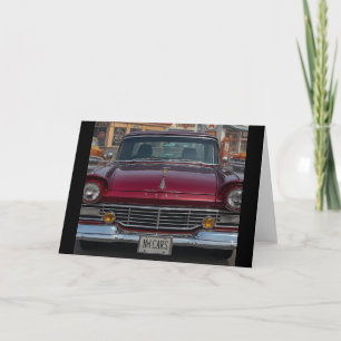Tarjeta NH Antique Cars Blank Saludo