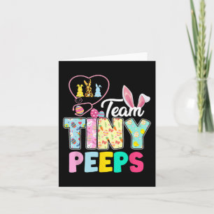 Tarjeta Nicu Enfermera Equipo de Pascua Pequeños Humanos B