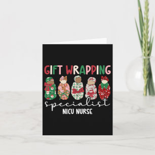 Tarjeta Nicu Navidades de enfermería Nicu Nurs