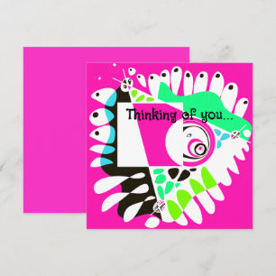 Tarjeta Nido de pájaro - Blanco de Fuchsia