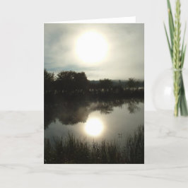Tarjeta Niebla del río (mañana)