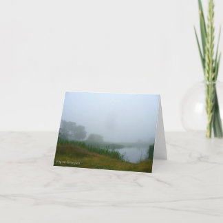 Tarjeta Niebla en Georgica notecard