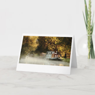 Tarjeta Niebla matutina en el Grand Union Canal (4496)