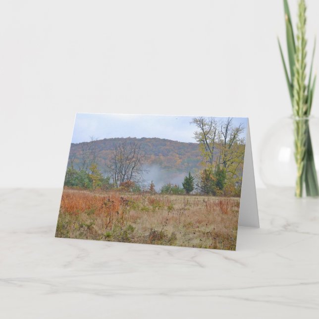Tarjeta Niebla matutina Notecard (Anverso)