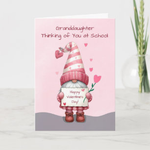 Tarjeta Nieta ausente en la universidad Día de San Valentí